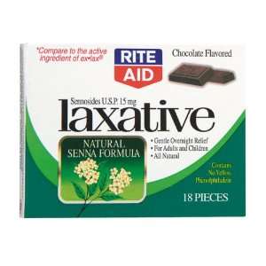  Rite Aid Laxative, Chocolate Flavored, 18 ct. Health 