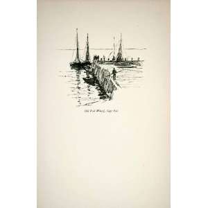  Nautical Clarence White Art   Original Halftone Print