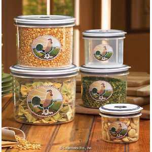  Airtight Rooster Plastic Storage Container Set Everything 