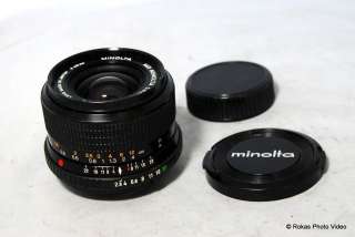 Minolta Celtic 28mm f2.8 MD lens X SRT wide angle prime  