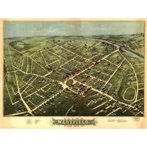  1875 map of Westfield, Massachusetts