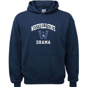  Westfield State Owls Navy Youth Drama Arch Hooded 