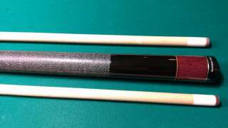 Jerry Mcworter custom 6 pts purpleheart cue #0972 custom cue with 2 