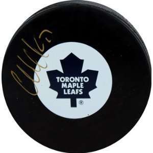  Wendel Clark Autographed Toronto Maple Leafs Puck (Frozen 
