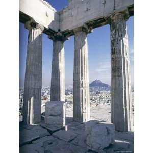  City from the Parthenon, Athens, Greece, Europe Stretched 