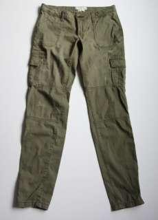   Abercrombie A&F Skinny Cargo Cord Pants sz.4 Perfect Stretch Green NEW