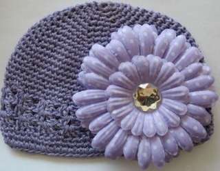 Wholesale 10 Crochet Kufi Hat Cap Beanie with daisy  