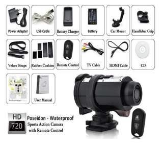 HD 720P Waterproof Sport Helmet Action Camera Cam DVR  