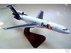 727 Fed Ex FedEx B727 Boeing Airplane Wood Model Small