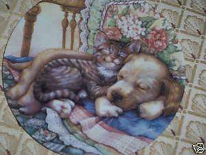 Cuddle Up/Leesa Whitten/ FRIENDS FOREVER 1st Cat Plate  