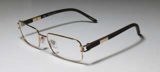 NEW CHOPARD 786 55 18 140 23 KT GOLD PLATED BROWN ARMS EYEGLASSES 