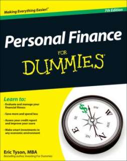   Personal Finance For Dummies by Eric Tyson, Wiley 