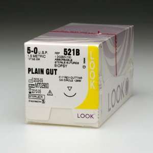 Look Reverse Cutting Plain Gut Sutures   Plain Gut, 36647   Model 521B 