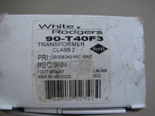White Rodgers 90 T40F3 Class 2 Transformer 120/208/240V Primary, 24V 