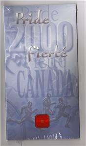 2000 pride white maple leaf with red ribbon