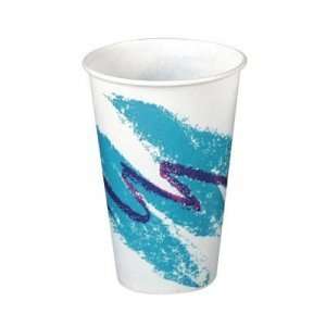  SOLO Cup Company Jazz Waxed Paper Cold Cups, 8 oz, Tide 