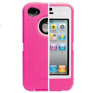   OtterBox Defender Case for iPhone 4 (Pink Silicone & White Plastic