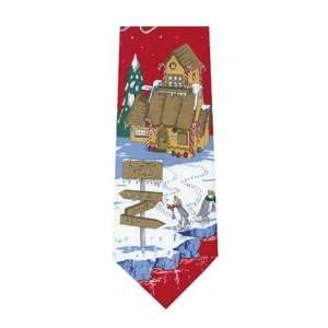  North Pole Christmas Ties / Red / Zipper