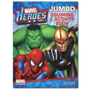  Marvel Heroes Jumbo Coloring & Activity Book 96 pg Toys 