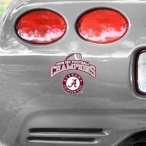 Alabama Crimson Tide 2008 SEC Conference Football Champions Logo Decal