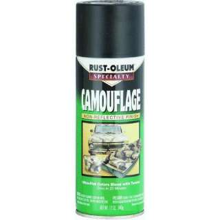 Black Camouflage Spray Paint by Rustoleum 1916 830  
