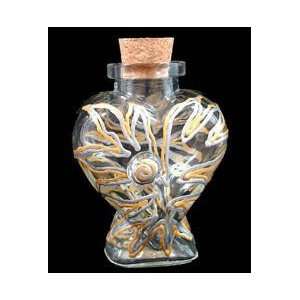   Large Heart Shaped Bottle with Cork top   6 oz.   4.5 tall Home