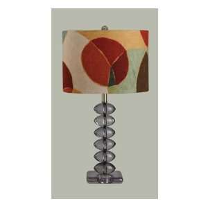  Table Lamp with Lamontage Sangria Swirls Shade