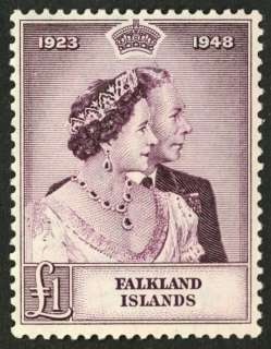 FALKLAND ISLANDS 1948 SG#167 GVI Silver Wedding mint NH (lot#MN1828)M 