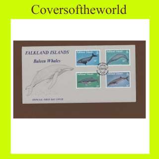 Falkland Is. 1989 Baleen Whales set First Day Cover  