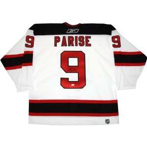  Zach Parise New Jersey Devils Autographed Authentic White 