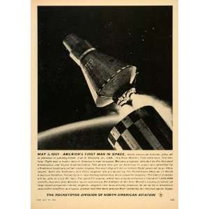  1961 Ad Redstone Rocket Engine North American Aviation 