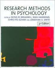 Research Methods in Psychology, (1412911281), Jonathan A Smith 