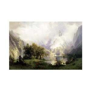  Albert Bierstadt   View Of Rocky Mountains Giclee