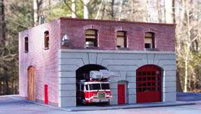 Firehouse Fire Station for Code 3 FDNY Fire Trucks  