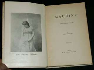 Ella Wheeler Wilcox   MAURINE & OTHER POEMS   1888 1st  
