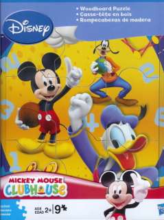   MICKEY MOUSE & CLUBHOUSE FRIENDS ~ 9   PIECE WOODBOARD PUZZLE ~  