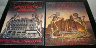 Grateful Dead WARFIELD & RADIO CITY POSTER Set BOTH 1st Printing 