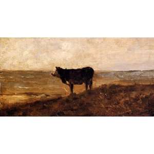    François Daubigny   24 x 12 inches   The Lone Cow