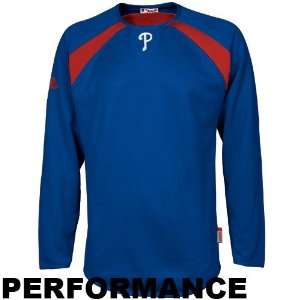   Phillies Royal Blue Therma Base Tech Performance Fleece Sweatshirt