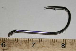 100 Mustad 92553 8/0 Extra long pointed Beak Hooks 1X Strong   Tapered 