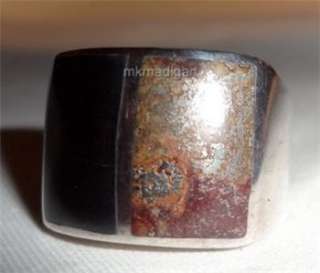   Sterling Silver Hematite Pyrite Ring Retired R0808 Gift Box  