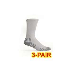   Bamboo Crew Socks White/Gray XL 3 pack