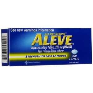  Aleve Pain Reliever Caplets 200 ct. (Quantity of 3 