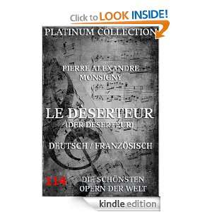 Pierre Alexandre Monsigny   Le Deserteur / Der Deserteur Libretto 