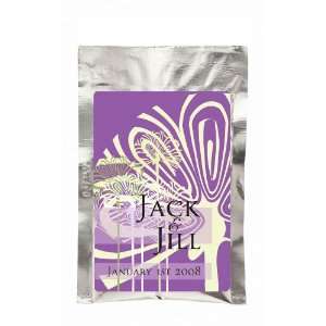 Baby Keepsake Purple Tall Flower Design Personalized French Vanilla 