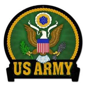  Army Military Metal Sign Pride Vintage USA