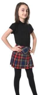 Girls Scottish Deluxe Tartan Billie Kilt Skirt Baby To Junior Sizes 