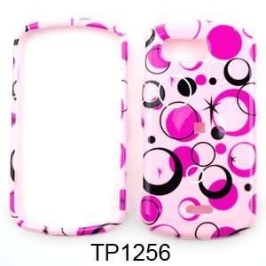  Samsung Moment m900 Colorful Circles on Pink Hard Case 