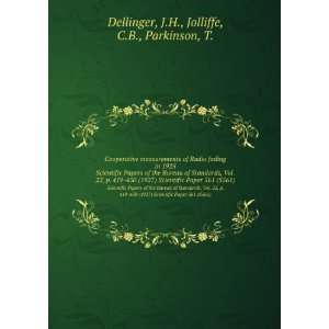   Paper 561 (S561) J.H., Jolliffe, C.B., Parkinson, T. Dellinger Books