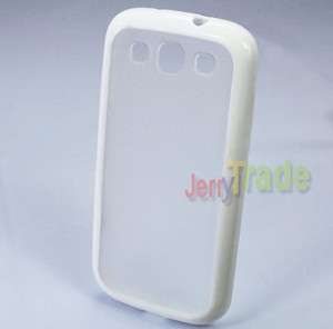 New Material White TPU Rubber Shell Back Case Cover for Samsung Galaxy 